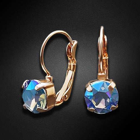 Auskarai "Krāšņums (Light Sapphire Shimmer)" su Swarovski™ kristalais